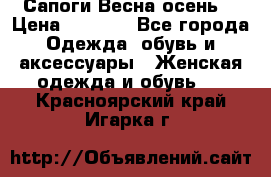 Сапоги Весна осень  › Цена ­ 1 700 - Все города Одежда, обувь и аксессуары » Женская одежда и обувь   . Красноярский край,Игарка г.